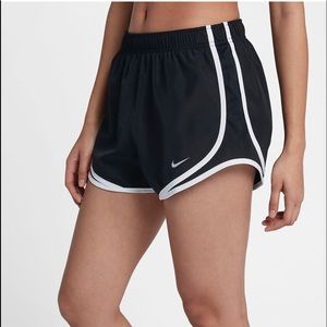 Nike Track shorts black with white lining XS